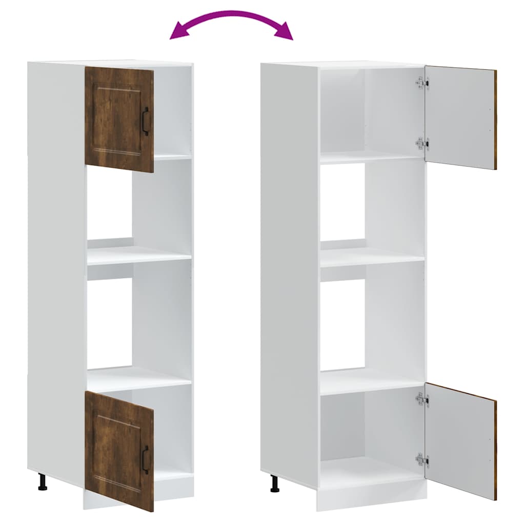 Armadi Forno 2 pz Lucca Rovere Fumo in Legno Multistrato - homemem39