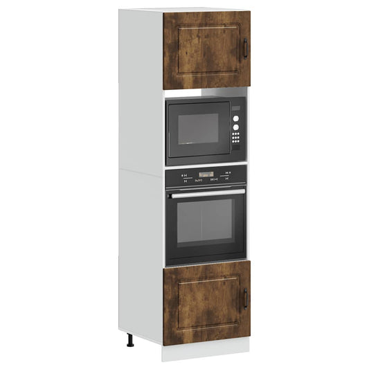 Armadi Forno 2 pz Kalmar Rovere Fumo in Legno Multistrato | homemem39