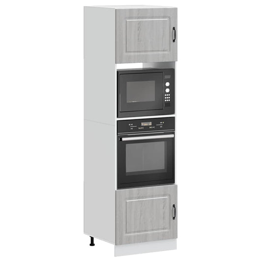 Armadi Forno 2 pz Lucca Grigio Sonoma in Legno Multistrato - homemem39