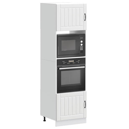 Armadi Forno 2 pz Kalmar Bianchi in Legno Multistrato - homemem39