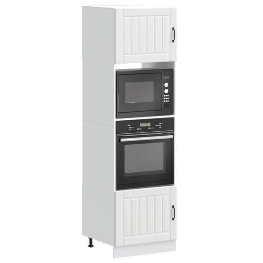 Armadi Forno 2 pz Kalmar Bianchi in Legno Multistrato - homemem39