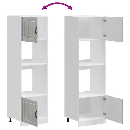 Armadi Forno 2 pz Kalmar Grigio Cemento in Legno Multistrato - homemem39