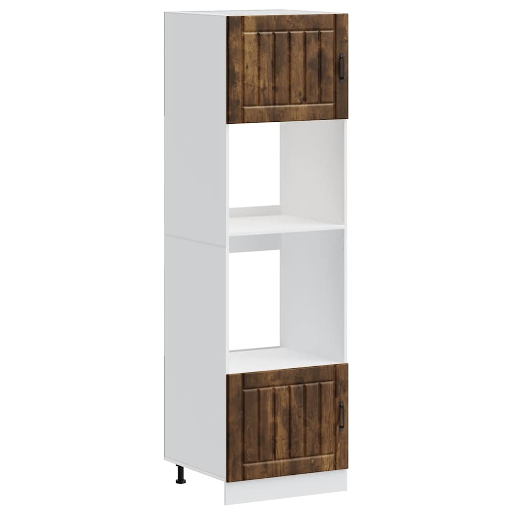 Armadi Forno 2 pz Lucca Rovere Fumo in Legno Multistrato | homemem39