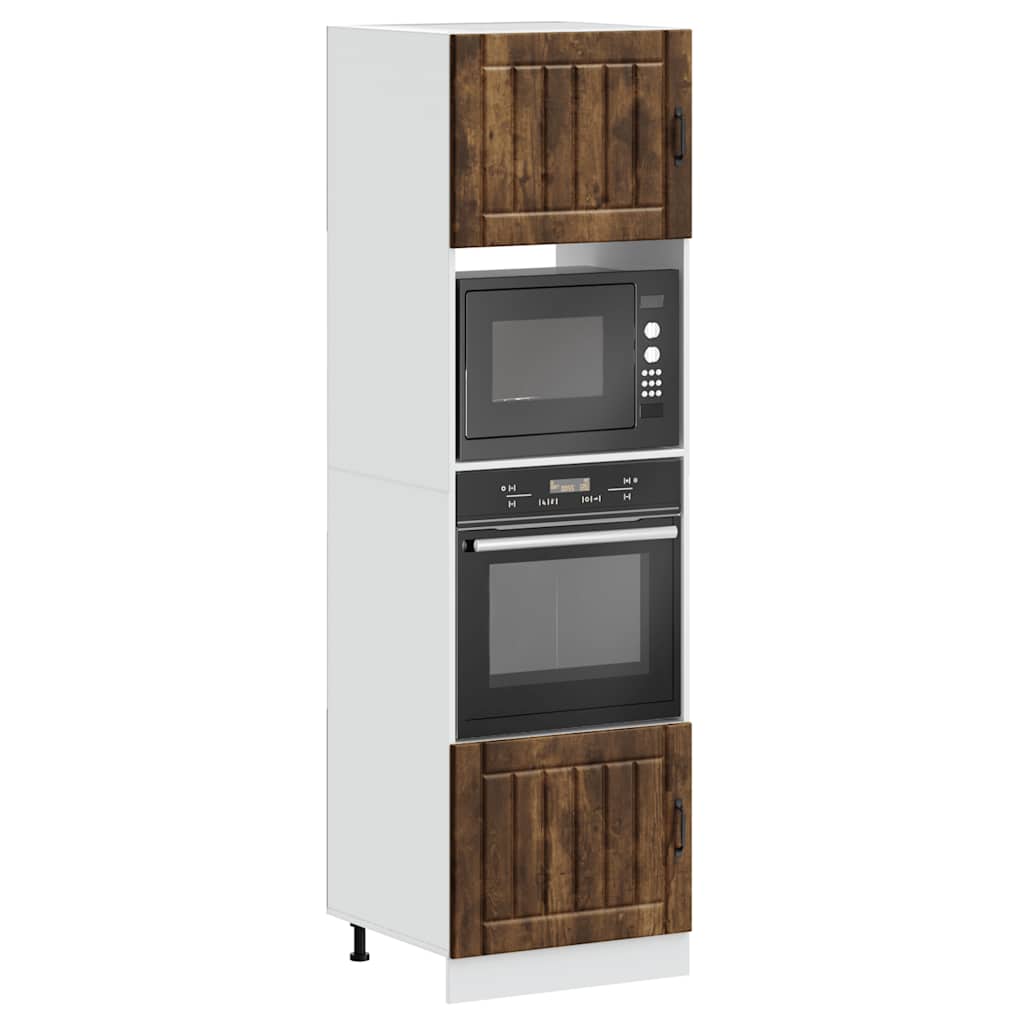 Armadi Forno 2 pz Lucca Rovere Fumo in Legno Multistrato | homemem39