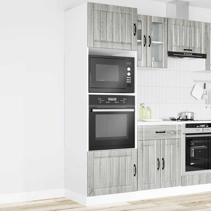 Armadi Forno 2 pz Kalmar Grigio Sonoma in Legno Multistrato - homemem39