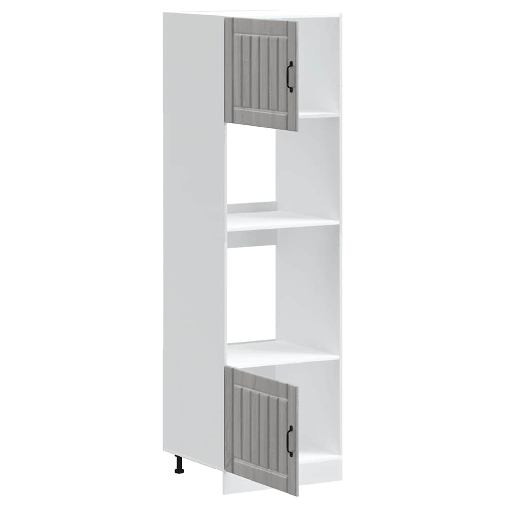 Armadi Forno 2 pz Kalmar Grigio Sonoma in Legno Multistrato - homemem39