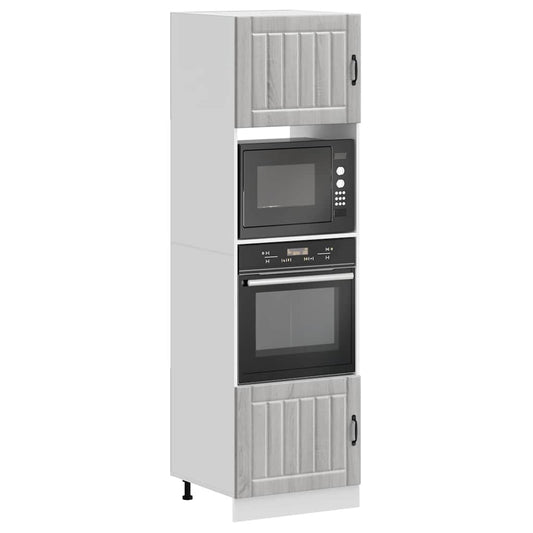 Armadi Forno 2 pz Kalmar Grigio Sonoma in Legno Multistrato - homemem39