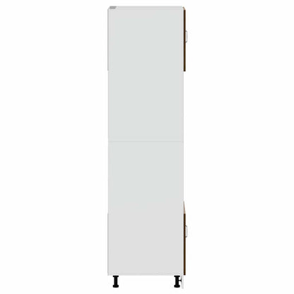 Armadi Forno 2 pz Lucca Rovere Marrone in Legno Multistrato