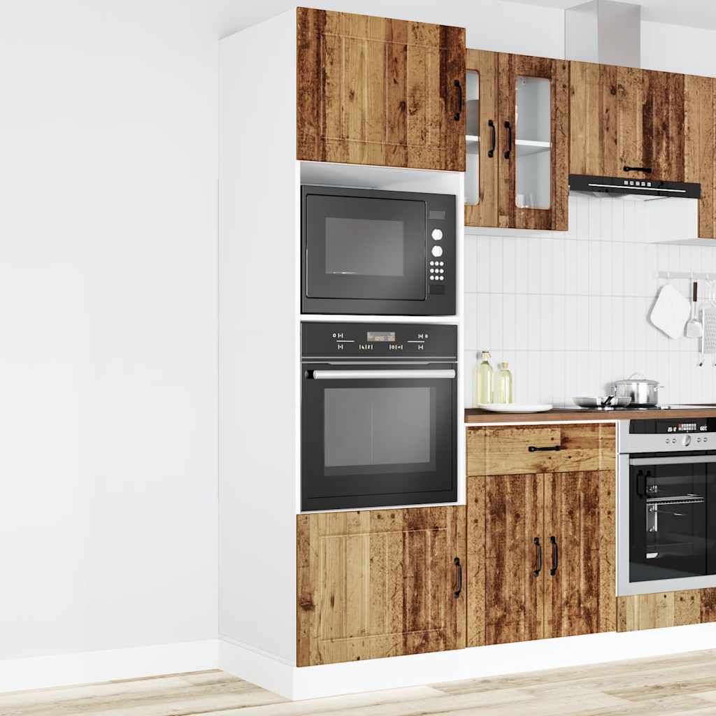 Armadi Forno 2 pz Kalmar Legno Antico in Legno Multistrato - homemem39