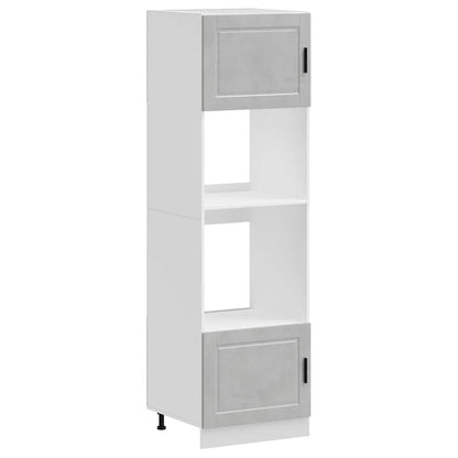 Armadi Forno 2 pz Porto Grigio Cemento in Legno Multistrato - homemem39