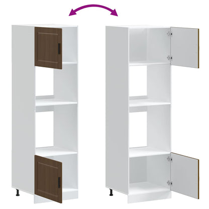 Armadi Forno 2 pz Porto Rovere Marrone in Legno Multistrato - homemem39