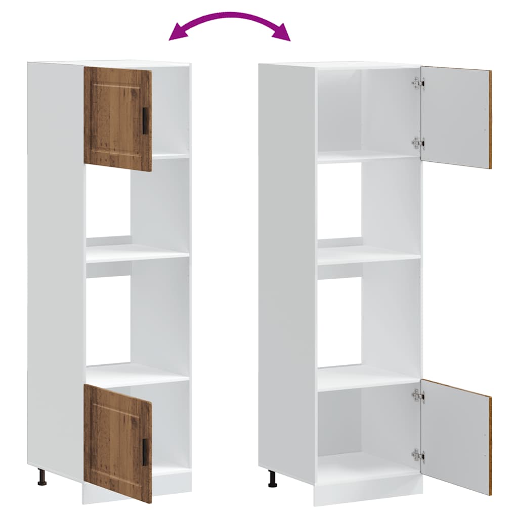 Armadi Forno 2 pz Porto Legno Antico in Legno Multistrato - homemem39