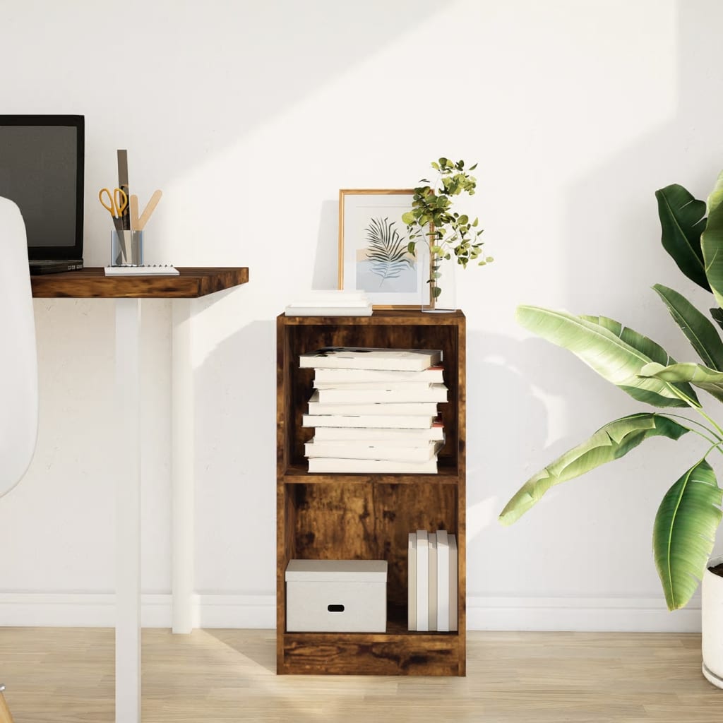Libreria Rovere Fumo 40x24x76 cm in Truciolato | homemem39