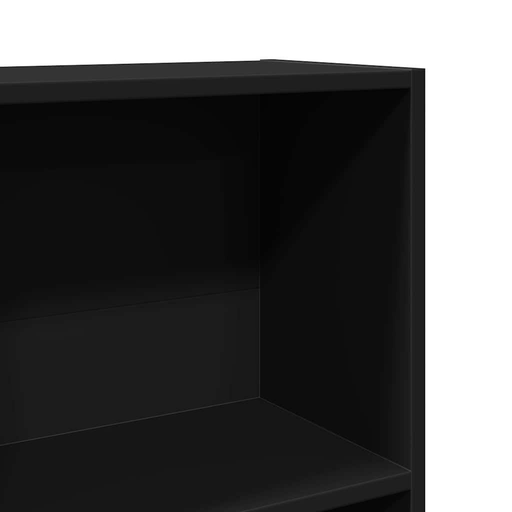 Libreria Nera 40x24x143 cm in Truciolato | homemem39