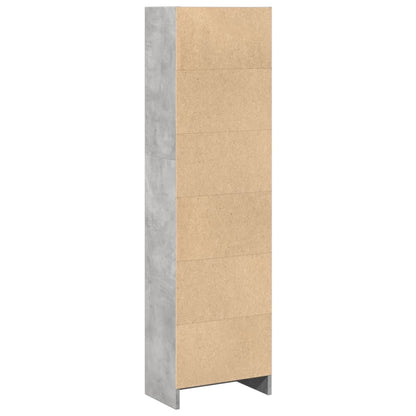 Libreria Grigio Cemento 40x24x143 cm in Truciolato | homemem39