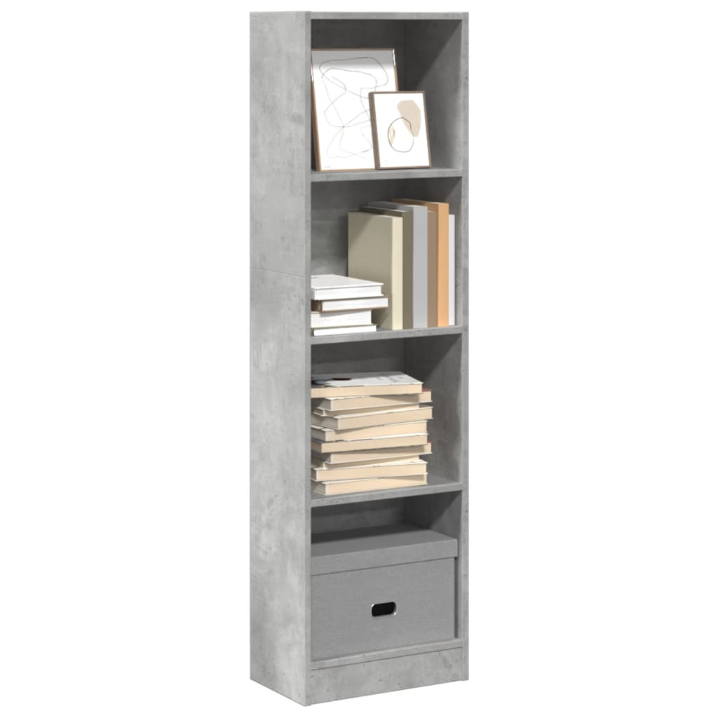 Libreria Grigio Cemento 40x24x143 cm in Truciolato | homemem39