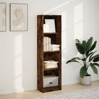 Libreria Rovere Fumo 40x24x143 cm in Truciolato | homemem39