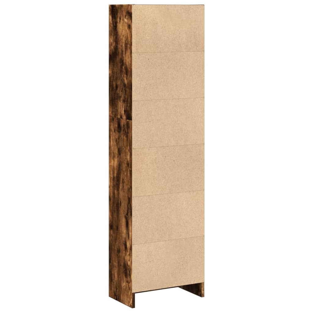 Libreria Rovere Fumo 40x24x143 cm in Truciolato | homemem39