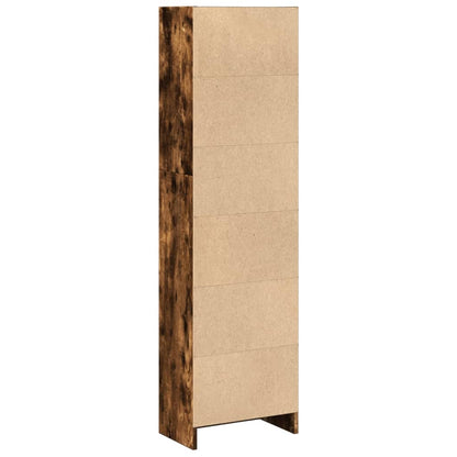 Libreria Rovere Fumo 40x24x143 cm in Truciolato | homemem39