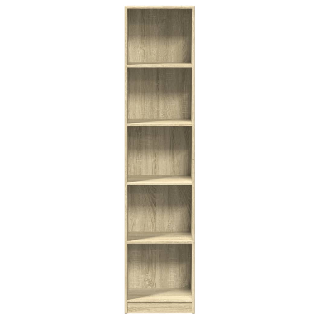 Libreria Rovere Sonoma 40x24x176 cm in Legno Multistrato | homemem39