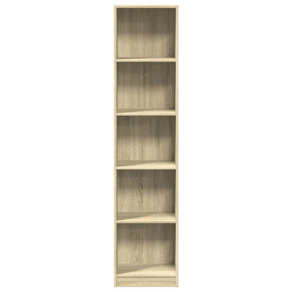 Libreria Rovere Sonoma 40x24x176 cm in Legno Multistrato | homemem39