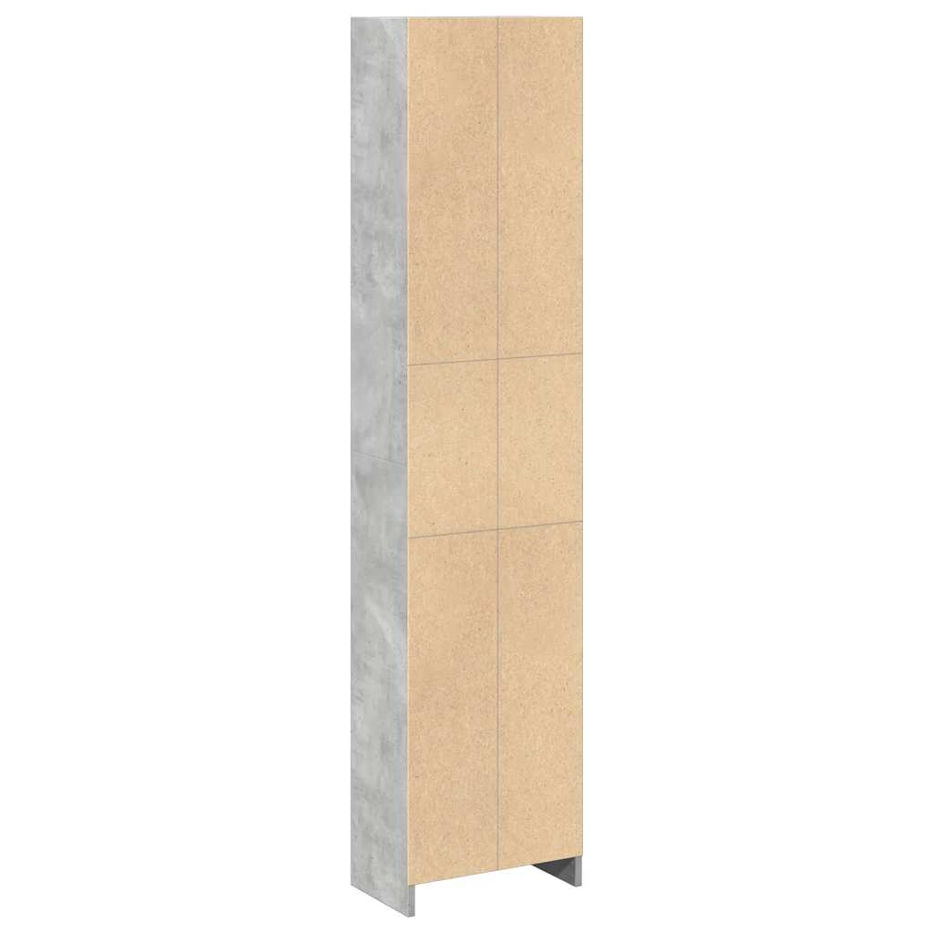 Libreria Grigio Cemento 40x24x176 cm in Legno Multistrato | homemem39