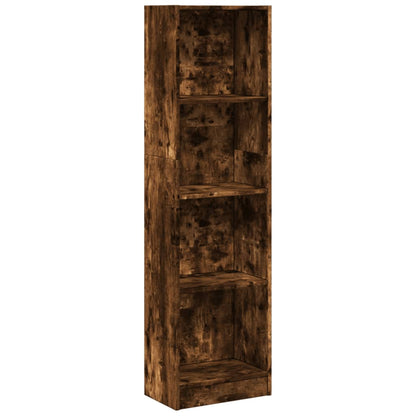 Libreria Rovere Fumo 40x24x176 cm in Legno Multistrato | homemem39