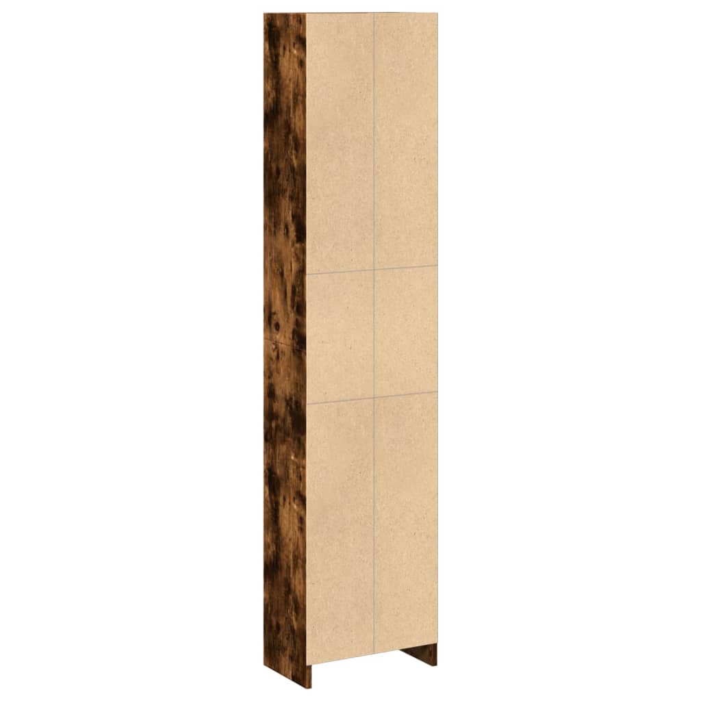 Libreria Rovere Fumo 40x24x176 cm in Legno Multistrato | homemem39