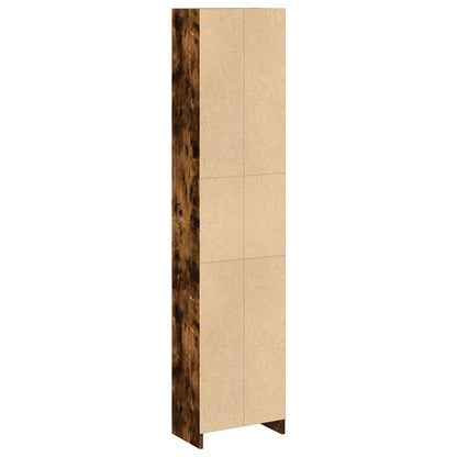 Libreria Rovere Fumo 40x24x176 cm in Legno Multistrato | homemem39