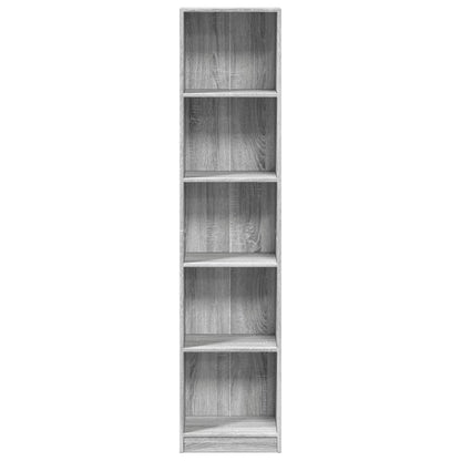 Libreria Grigio Sonoma 40x24x176 cm in Legno Multistrato | homemem39