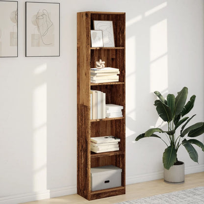 Libreria Legno Antico 40x24x176 cm in Legno Multistrato | homemem39