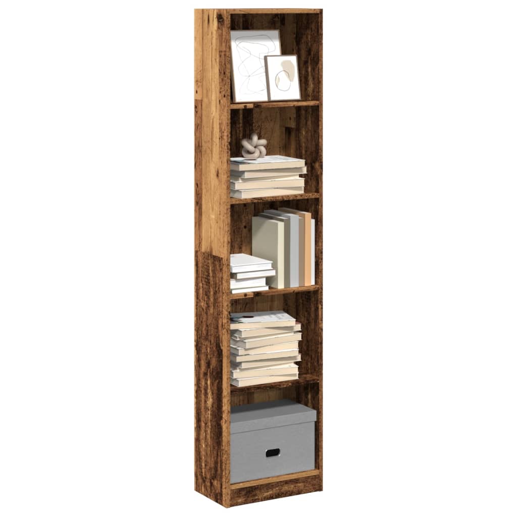 Libreria Legno Antico 40x24x176 cm in Legno Multistrato | homemem39