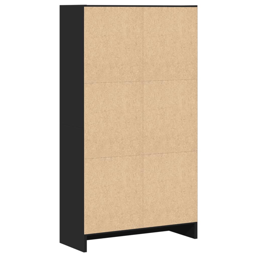 Libreria Nera 60x24x109 cm in Truciolato | homemem39