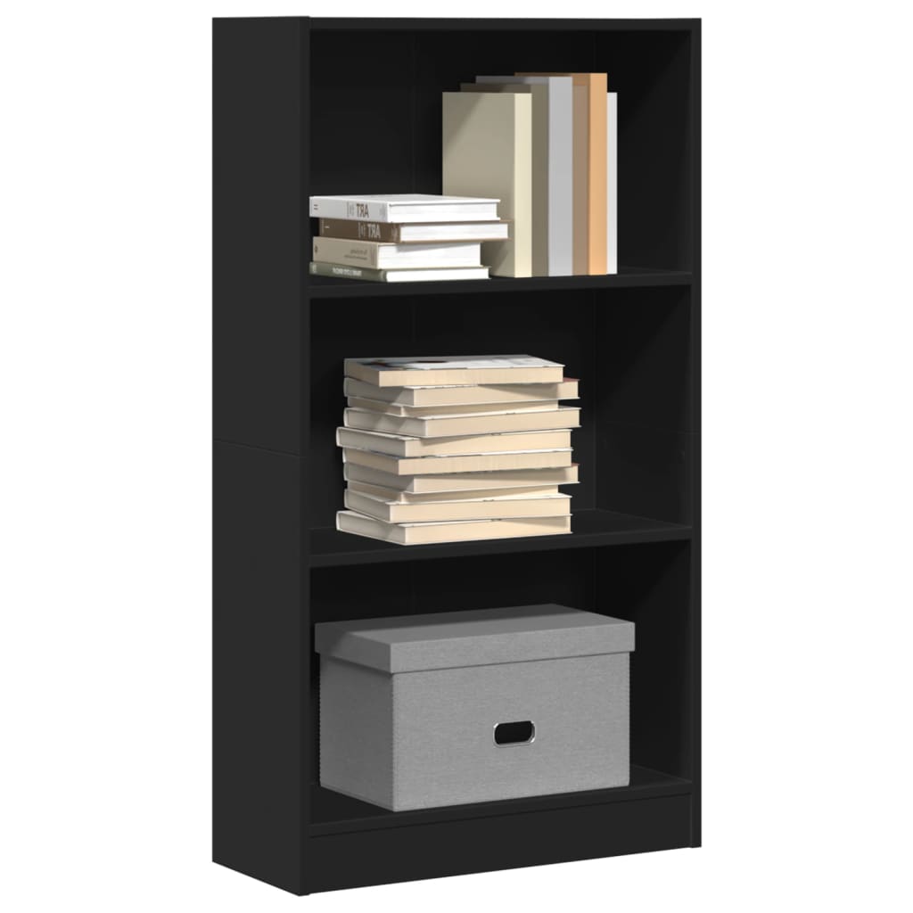 Libreria Nera 60x24x109 cm in Truciolato | homemem39
