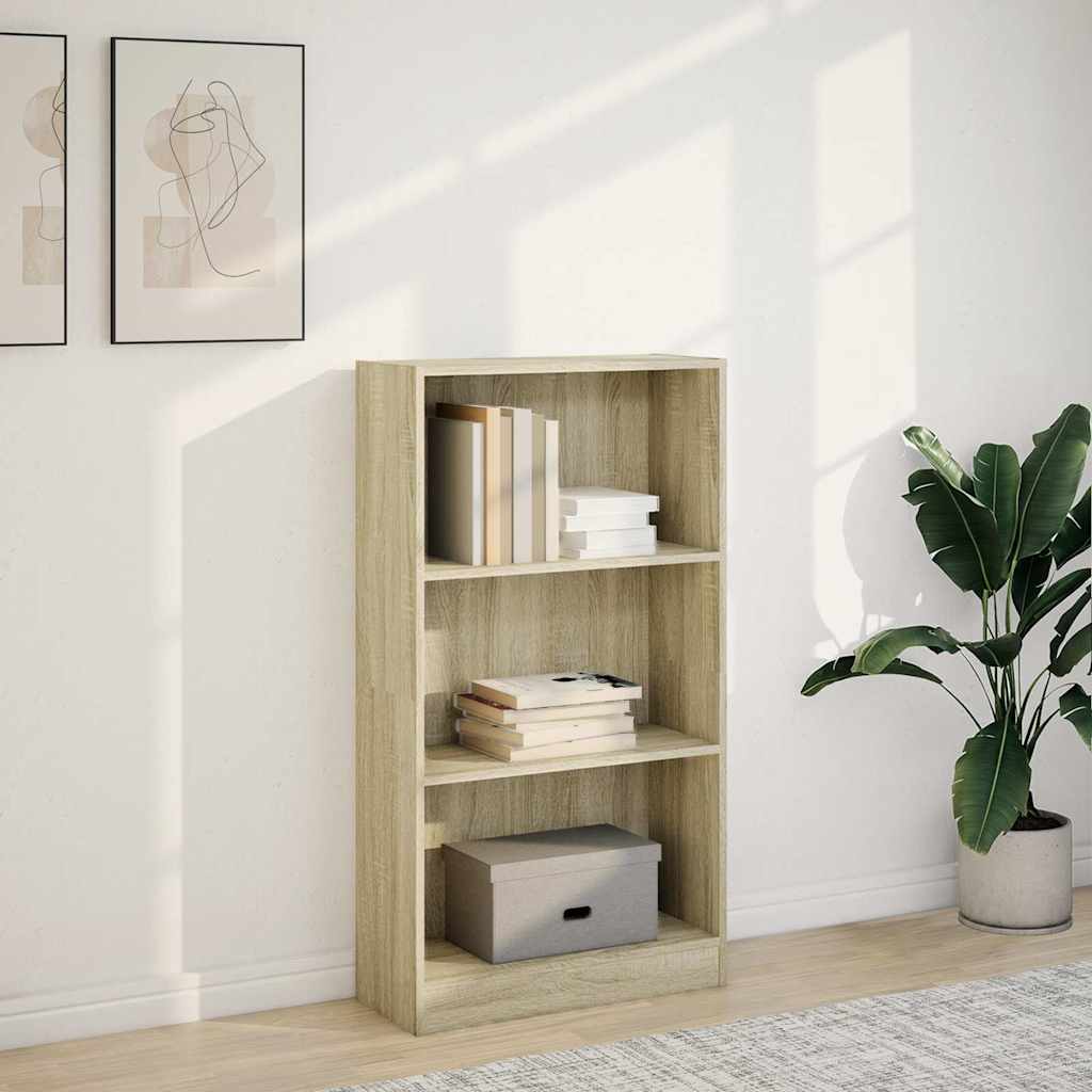 Libreria Rovere Sonoma 60x24x109 cm in Legno Multistrato | homemem39