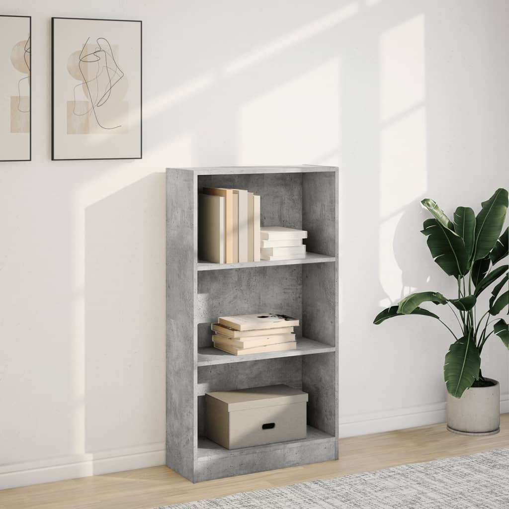 Libreria Grigio Cemento 60x24x109 cm in Truciolato | homemem39
