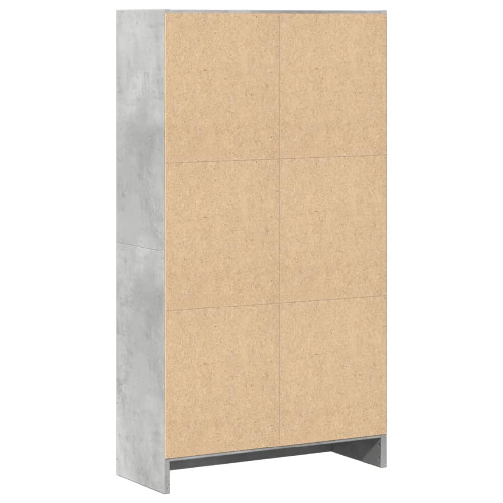 Libreria Grigio Cemento 60x24x109 cm in Truciolato | homemem39
