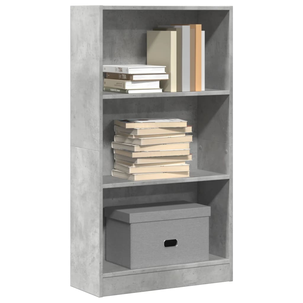 Libreria Grigio Cemento 60x24x109 cm in Truciolato | homemem39