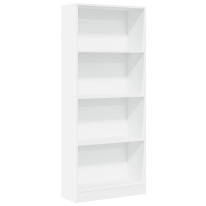 Libreria Bianca 60x24x143 cm in Legno Multistrato | homemem39