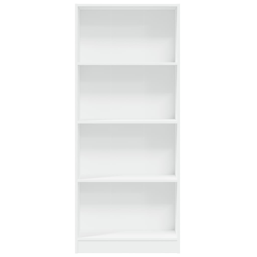 Libreria Bianca 60x24x143 cm in Legno Multistrato | homemem39