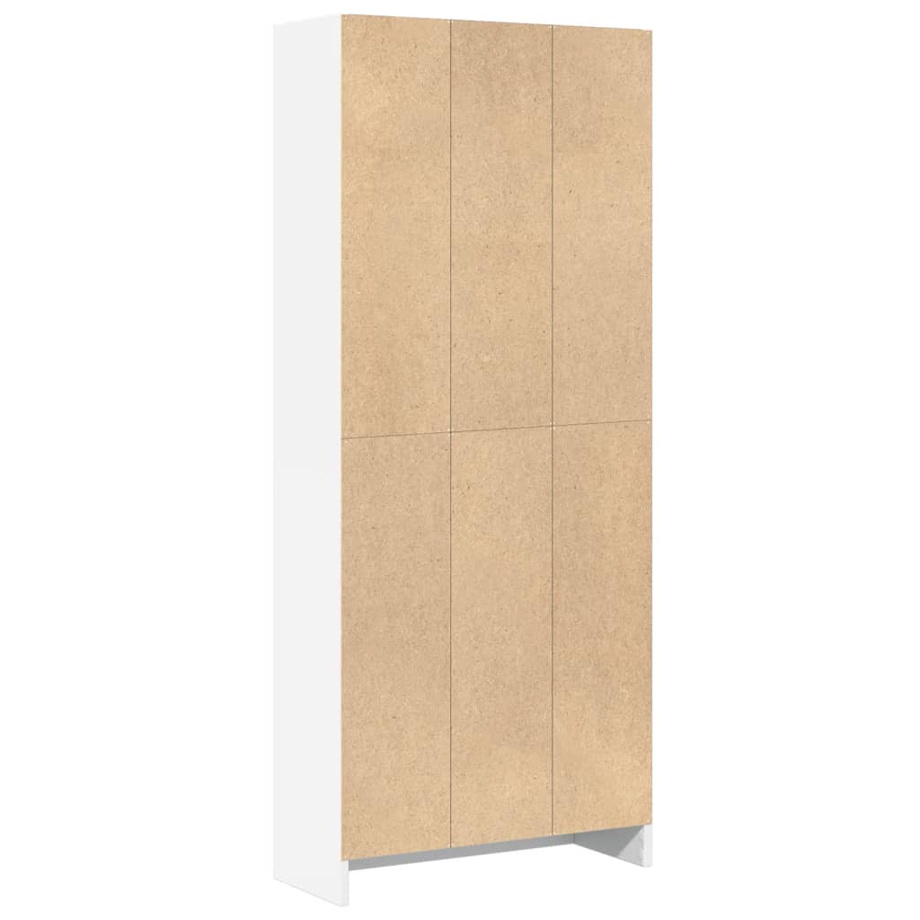 Libreria Bianca 60x24x143 cm in Legno Multistrato | homemem39