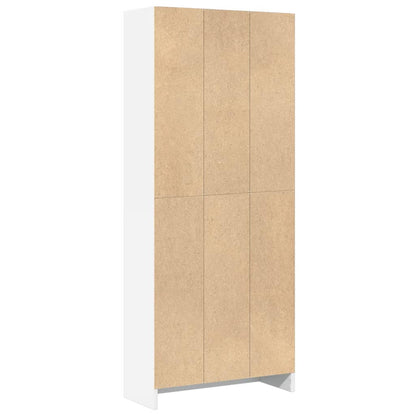 Libreria Bianca 60x24x143 cm in Legno Multistrato | homemem39