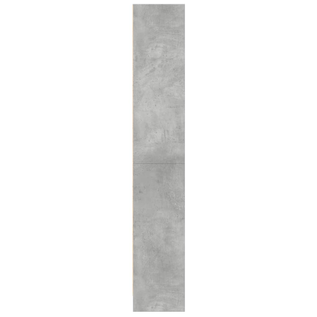 Libreria Grigio Cemento 60x24x143 cm in Legno Multistrato | homemem39