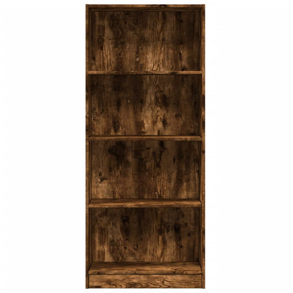 Libreria Rovere Fumo 60x24x143 cm in Legno Multistrato | homemem39