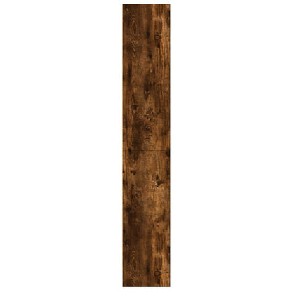 Libreria Rovere Fumo 60x24x143 cm in Legno Multistrato | homemem39