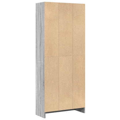 Libreria Grigio Sonoma 60x24x143 cm in Legno Multistrato | homemem39