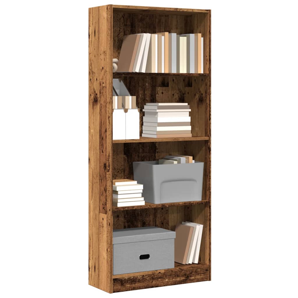 Libreria Legno Antico 60x24x143 cm in Legno Multistrato | homemem39