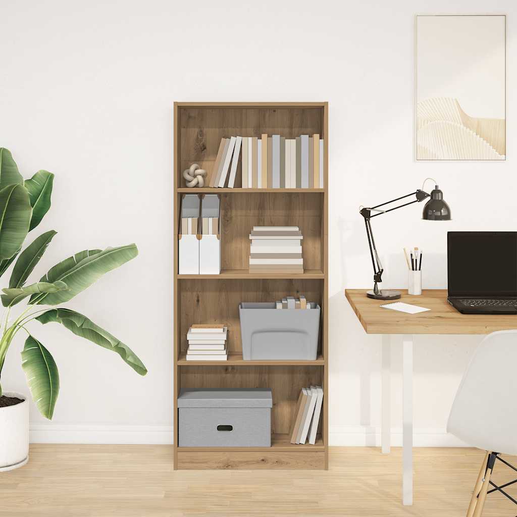 Libreria Rovere Artigianale 60x24x143 cm in Legno Multistrato | homemem39