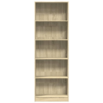 Libreria Rovere Sonoma 60x24x176 cm in Legno Multistrato | homemem39