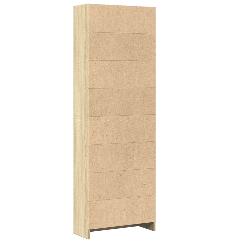 Libreria Rovere Sonoma 60x24x176 cm in Legno Multistrato | homemem39